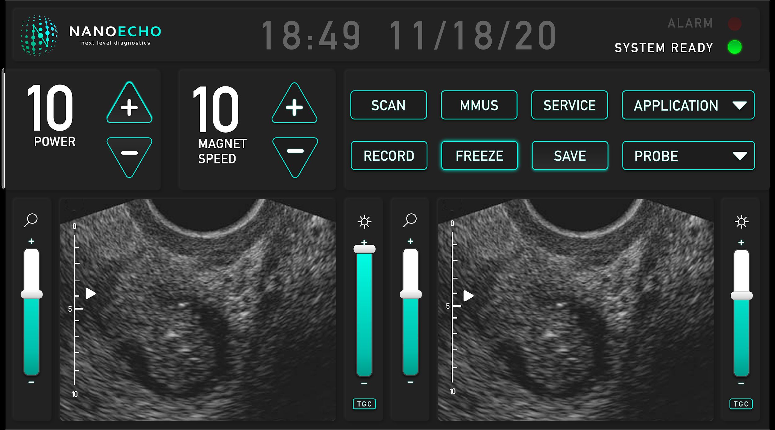 Main scan interface